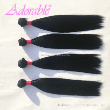 wholesale silk straight yaki Wave Synthetic Hair Extensions Heat Resistant fiber Synthetic Weaves Beauty Brazilian